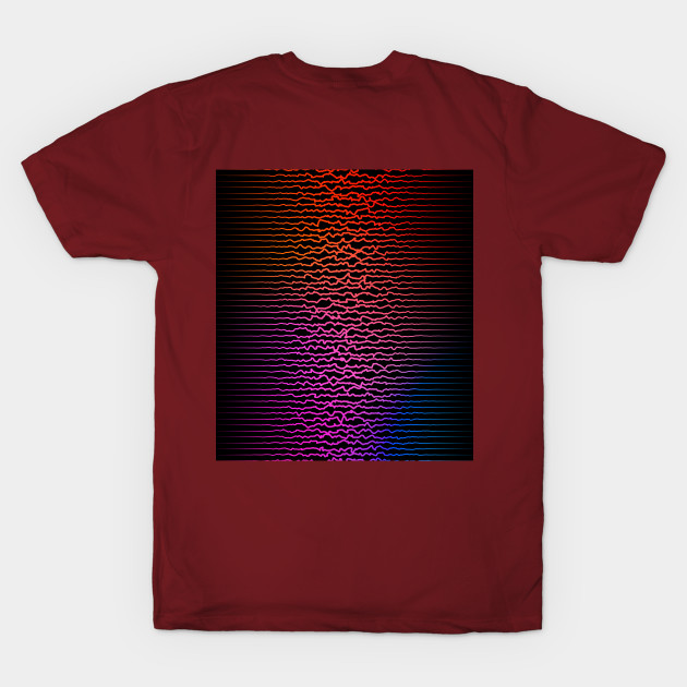 Colorful sound waves, curved lines by BumbleBambooPrints